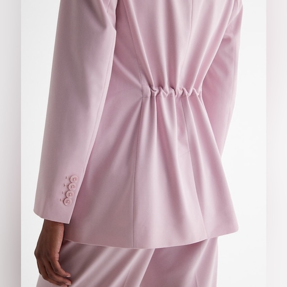 Express XS soft pink double breast blazer - Picture 3 of 8
